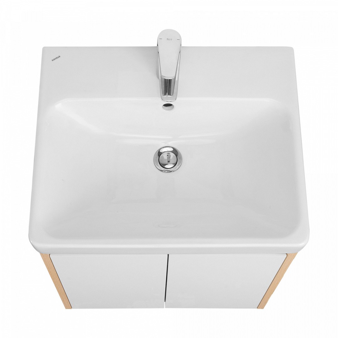 Приобрести акватон тумба c раковиной сканди 55 doors универсальная, белый/дуб верона