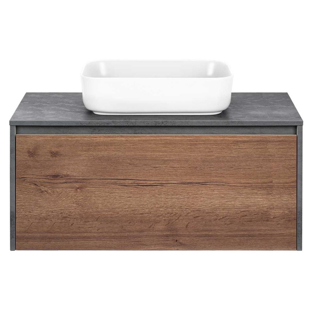 Приобрести vincea тумба со столешницей mesa 100 см, дуб табак\бетон vmc-2ms100tb