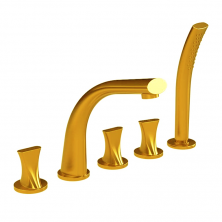 Радомир Смеситель Фламинго для ванны Gold