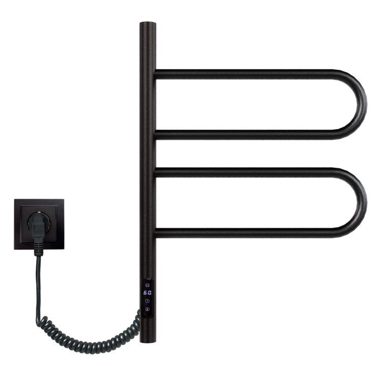 Приобрести vincea полотенцесушитель электеический 42х60 см, черный vtd-1r1cbe