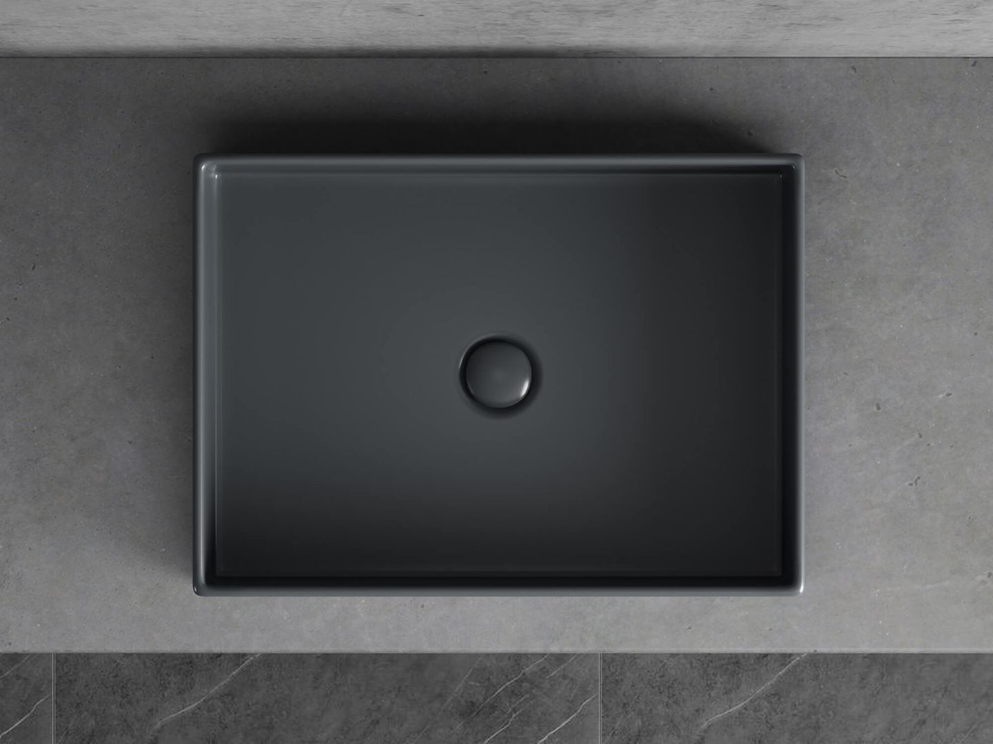 Приобрести hayzburg накладная раковина чаша 51х37 см, графит матовая hb-0034-50mdh