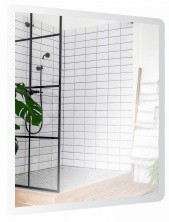 Azario Зеркало 60х80 см, белый, сенсорный выключатель, диммер, AZ-Z-061CS