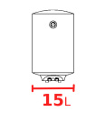 Электрический водонагреватель 15 л.