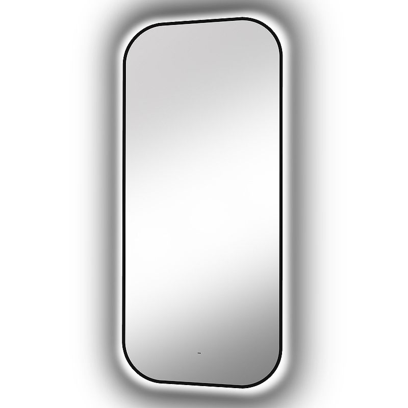 Приобрести continent зеркало с подсветкой torry 60х120 см, бесконтактный включатель, черное