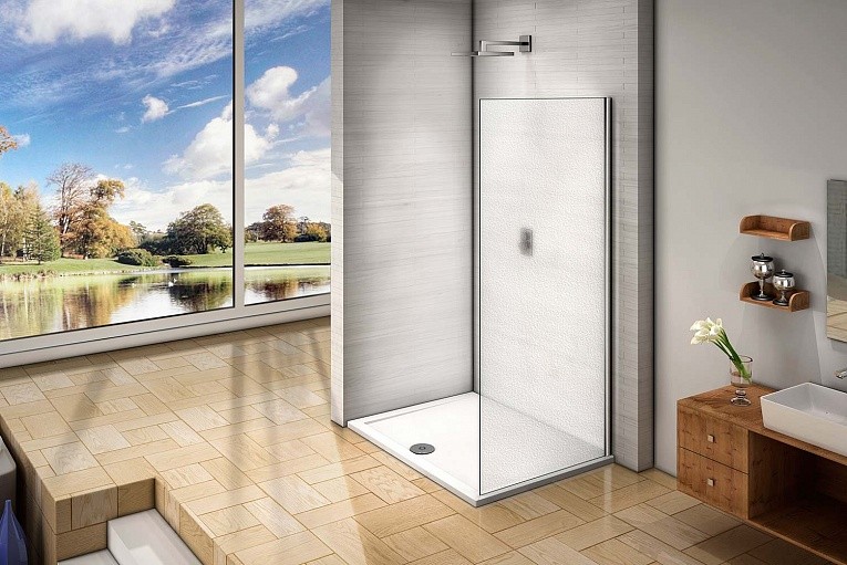 Приобрести стенка боковая bas orion sp-100-g-ch 100 см (матовое стекло)