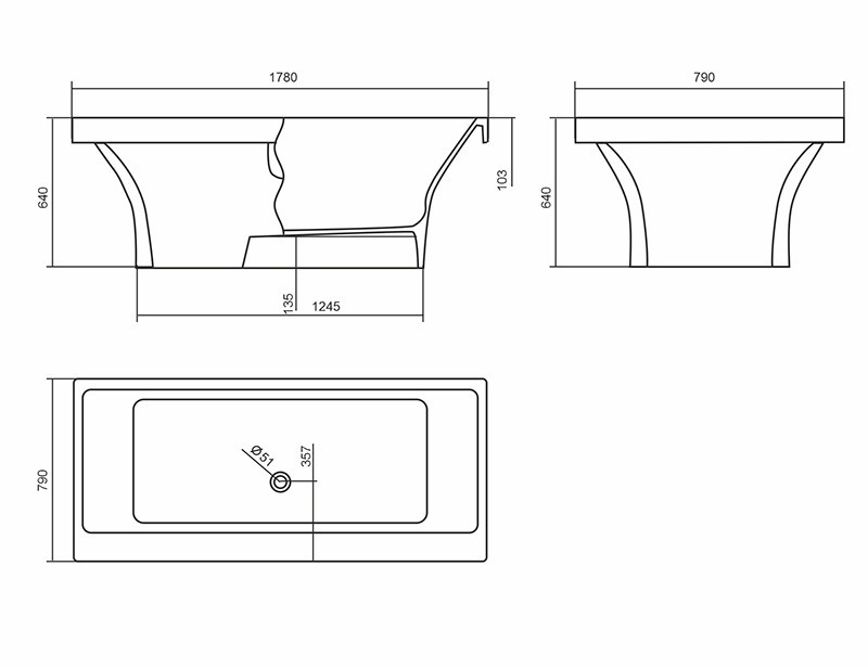 Приобрести aqua de marco отдельностоящая ванна crete 178x79см, белая\хром 1180wckri
