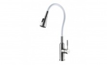 LEMARK Смеситель для кухни Expert, с гибким изливом, белый LM5082S-White