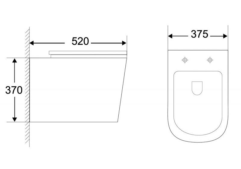 Приобрести belbagno унитаз подвесной безободковый genova bb1102ch