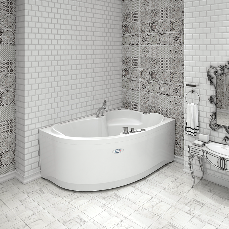 Приобрести радомир акриловая ванна ирма 3 160x105 см r ( комплект каркас )