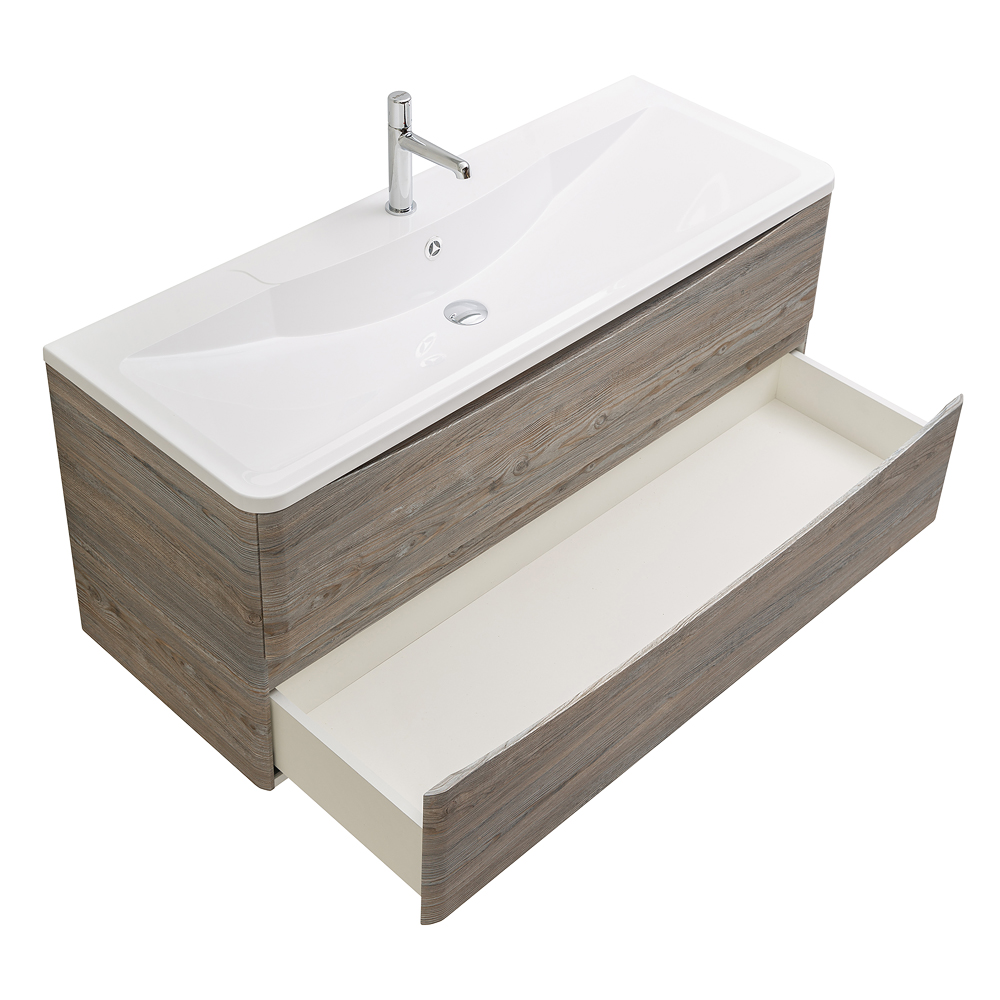 Приобрести belbagno тумба с раковиной acqua 120 см, подвесная pino scania, белая раковина