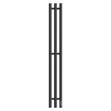 Полотенцесушитель электрический Point 120x1200 Деметра П3, черный PN12822B