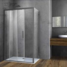 Vincea Душевое ограждение Soft 90х110 см, прозрачное, оружейная сталь VSR-3SO9011CLGM