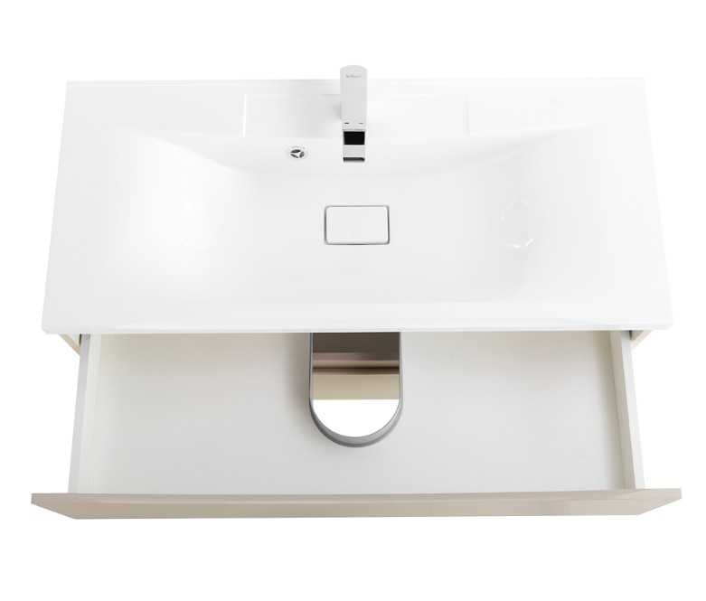 Приобрести тумба подвесная с раковиной belbagno marino-1000-2c-so-co-p 100 см, crema opaco