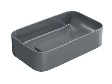Hayzburg Накладная раковина чаша 61х38 см, графит матовая HB-0033-60MDH