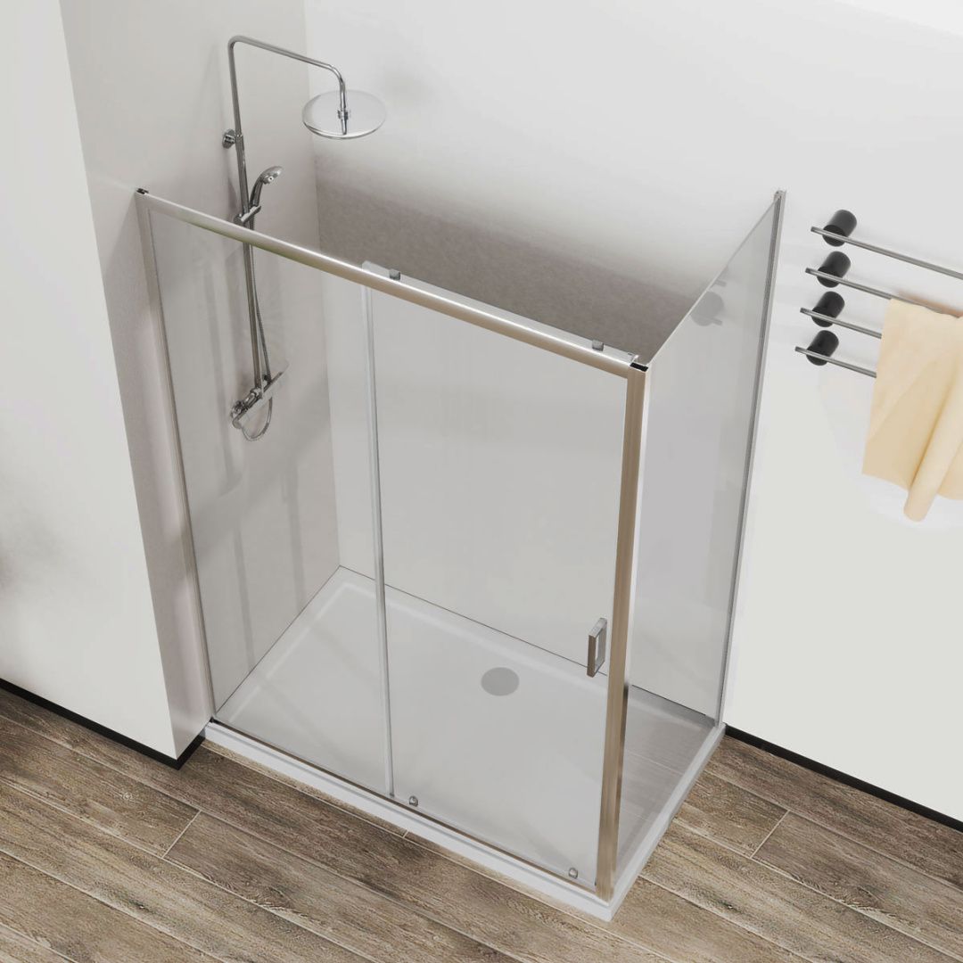 Приобрести vincea душевое ограждение city 90х120 см, прозрачное, хром vsr-5ct9012cl