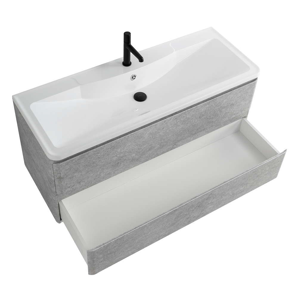 Приобрести belbagno тумба с раковиной albano 120 см, подвесная cemento verona grigio, белая раковина