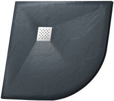 Grossman Каменный душевой поддон Strong 100x100 см, графит GR-S2100100Q