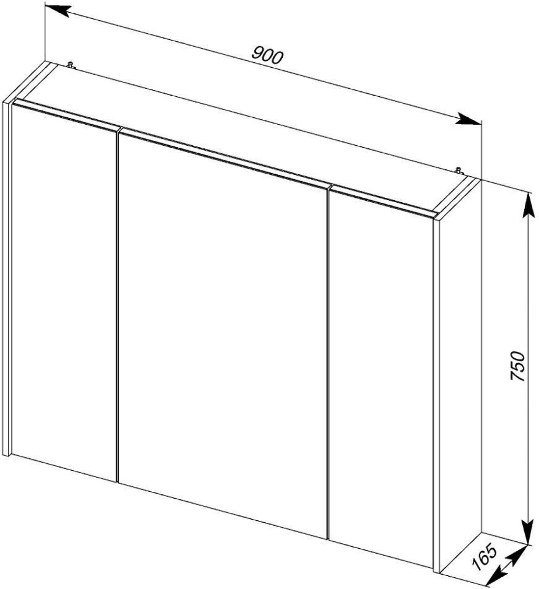 Приобрести aquanet зеркальный шкаф латина 90 см, белый