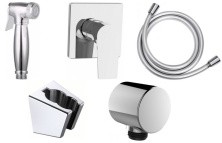 Aquanet Смеситель с гигиеническим душем Static 1.01 (с внутренней частью)