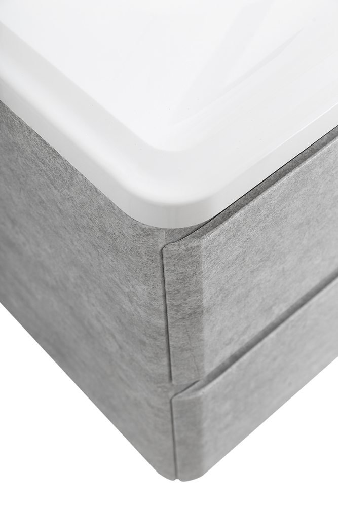 Приобрести belbagno тумба с раковиной albano 120 см, подвесная cemento verona grigio, белая раковина