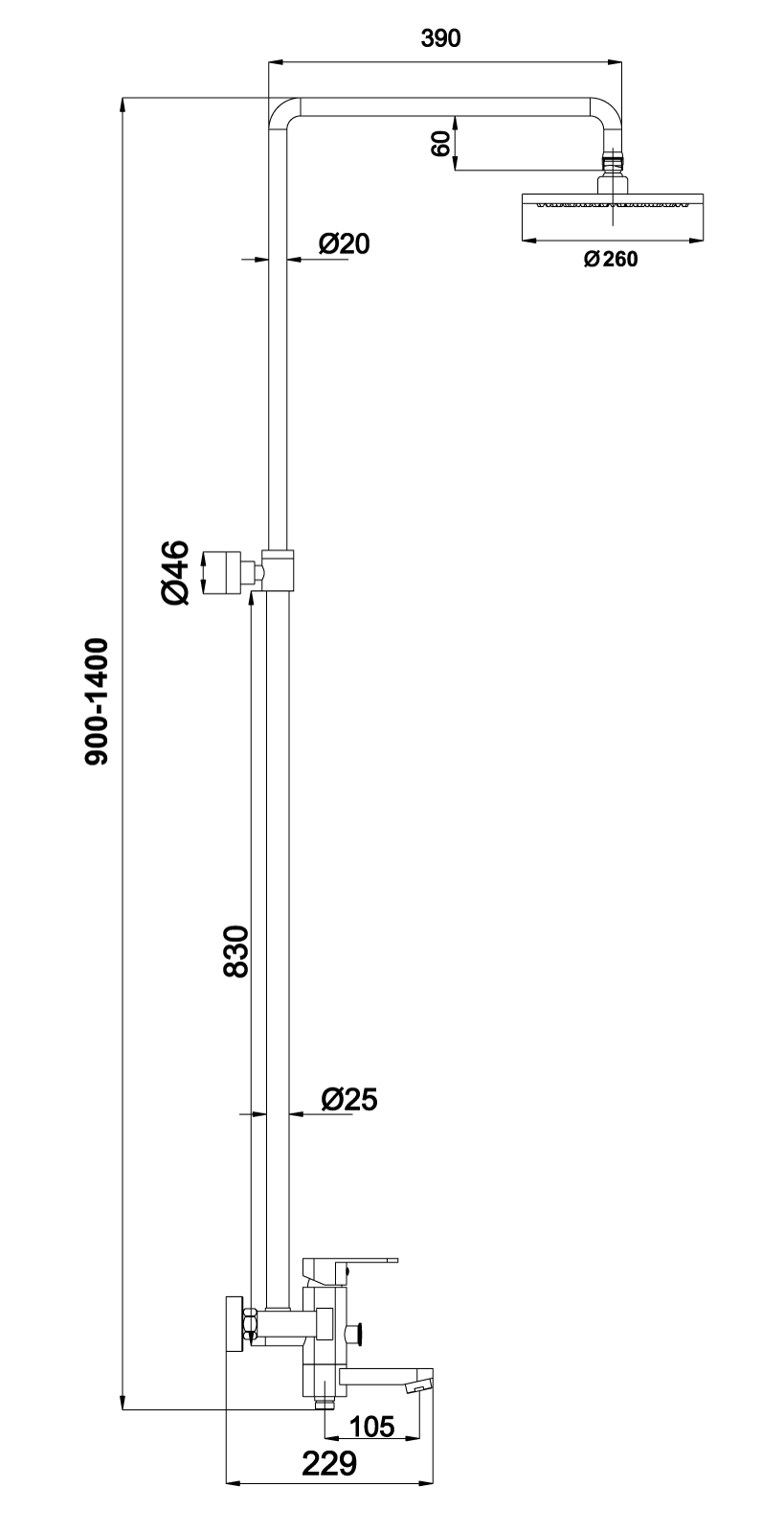 Приобрести душевая система timo beverly sx-1060/00 хром