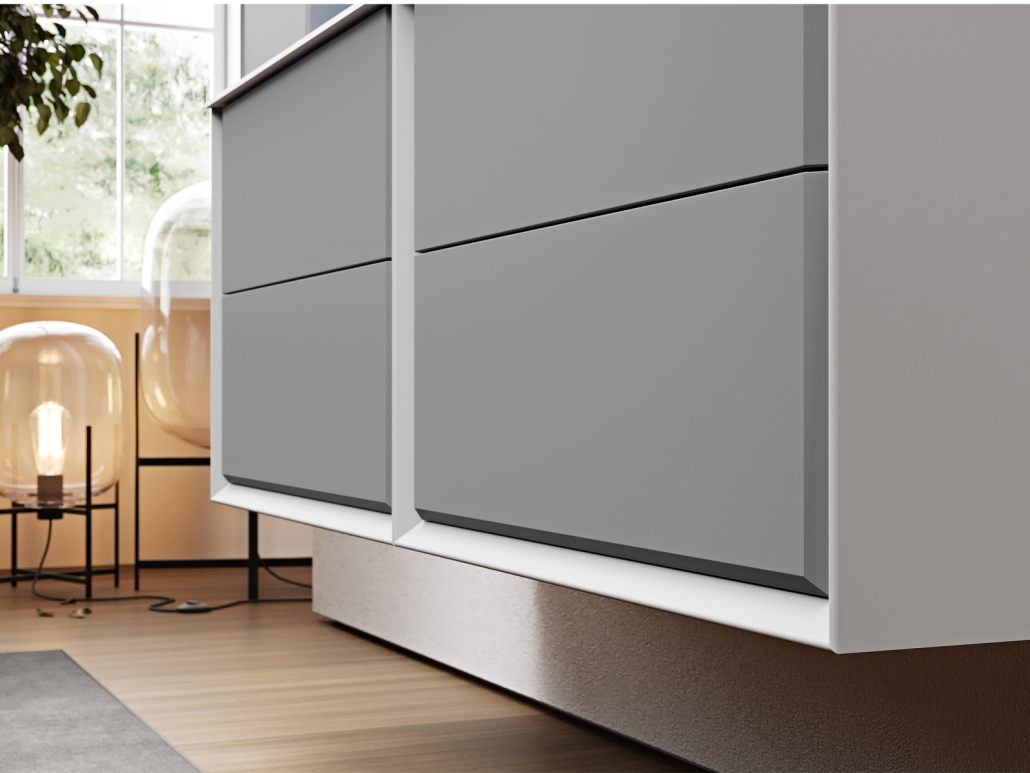 Приобрести cezares тумба со столешницей подвесная bellagio 140 см grigio nuvola, серая 55301