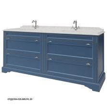 Caprigo Тумба с раковиной GREENWICH 200 см, синяя, эмаль
