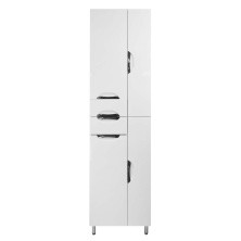 Loranto Пенал Стиль 52х197 см, с корзиной для белья, белый (CS00024679)