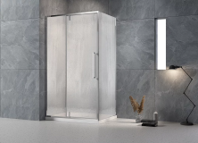 Veconi Душевое ограждение Rovigo 80х100 см, хром, стекло дождь RV034R-10080-06-C7