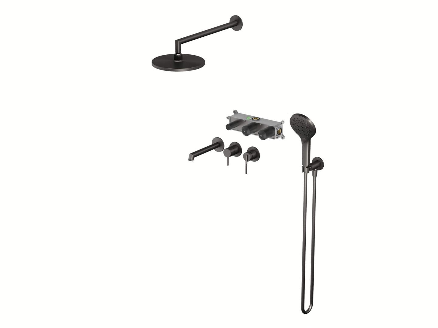 Приобрести hayzburg встраиваемая душевая система, графит hb-4004-3gg