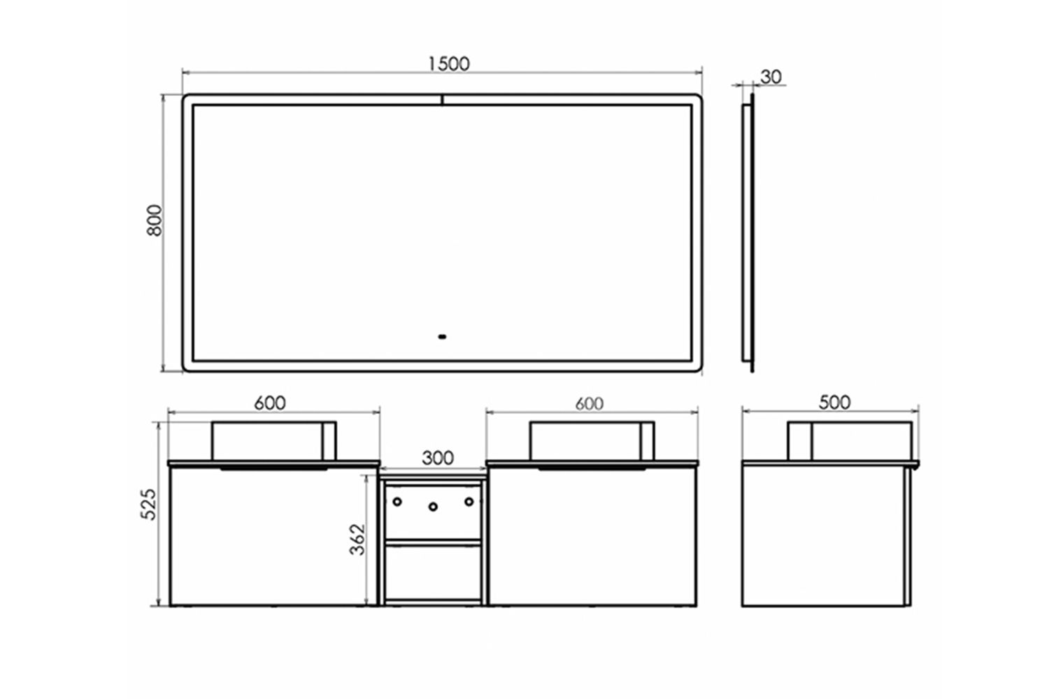 Приобрести сomforty тумба со столешницей и двумя раковинами портленд-150 дуб шоколадно-коричневый