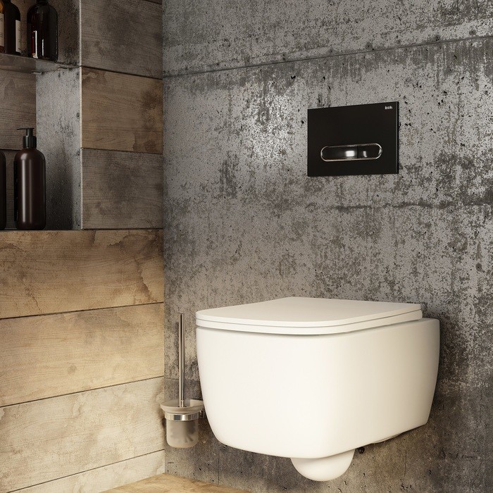 Приобрести iddis смывная клавиша unifix 071, черная матовая uni71mbi77