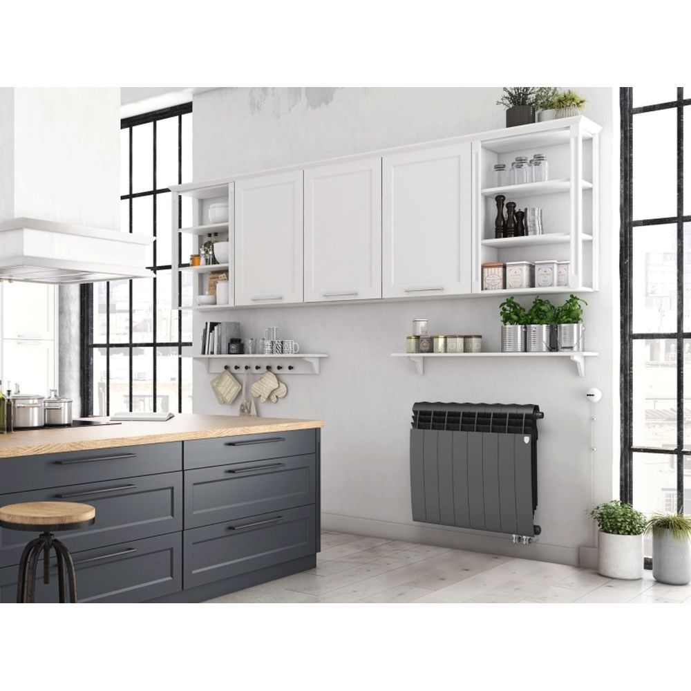 Приобрести royal thermo радиатор биметаллический biliner 500 /noir sable ( черный графит ) vr - 12 секц.