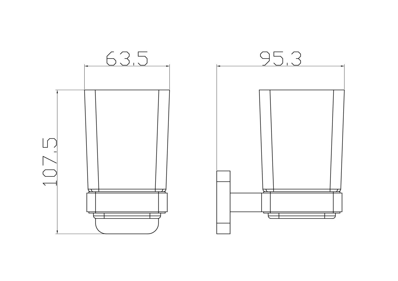 Приобрести стакан для зубных щеток с держателем wonzon & woghand still, хром (ww-6621)
