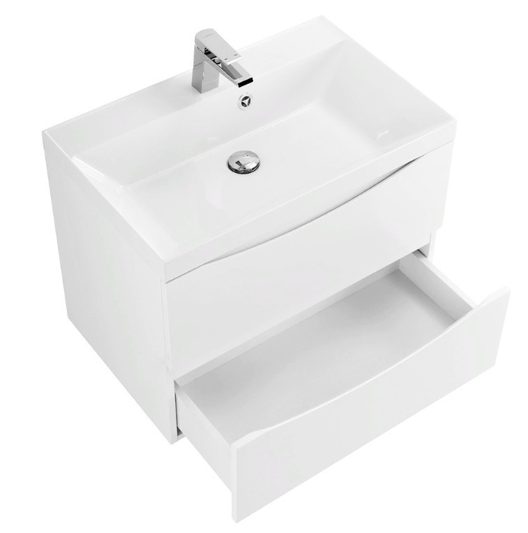 Приобрести тумба подвесная с раковиной belbagno marino-600-2c-so-bo-p 60 см, bianco opaco