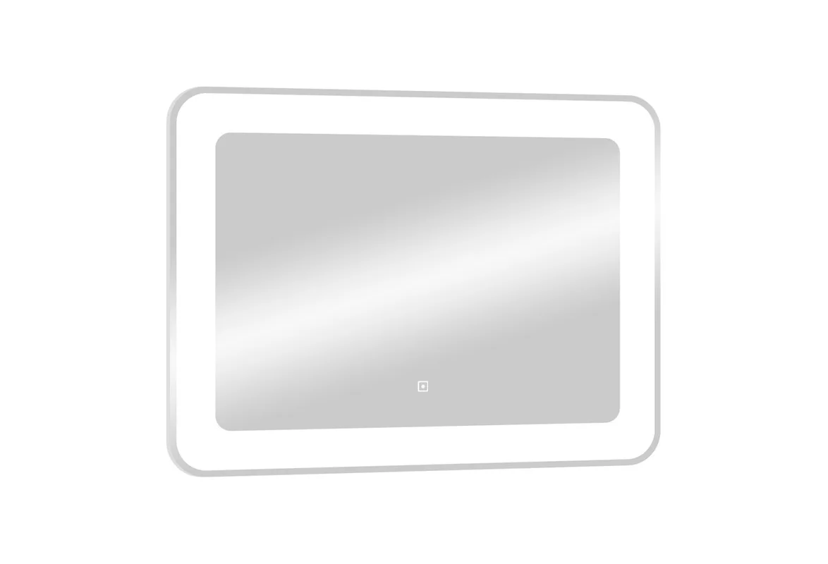 Приобрести continent зеркало с подсветкой velvette 90х70 см, белое