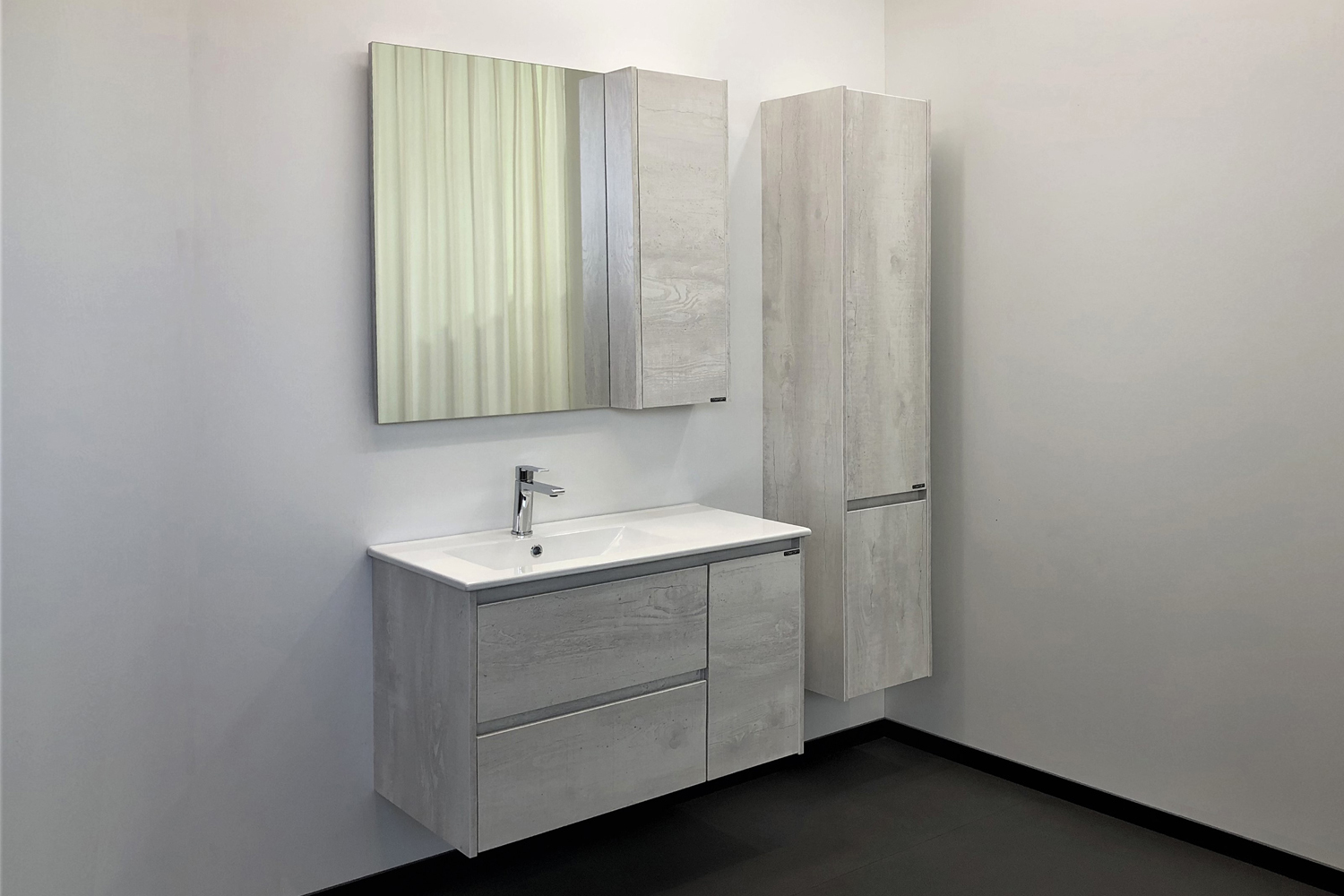 Приобрести сomforty зеркало-шкаф "бремен-90", дуб белый