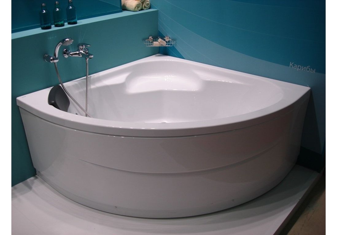 Приобрести ванна акриловая santek карибы 140х140 см белая -1-wh11-1-982