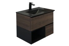 Сomforty Тумба с раковиной "Франкфурт-75" дуб шоколадно-коричневый