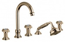 CEZARES Смеситель на борт ванны OLIMP, 5 отверстий, бронза OLIMP-BVD-02-Sw