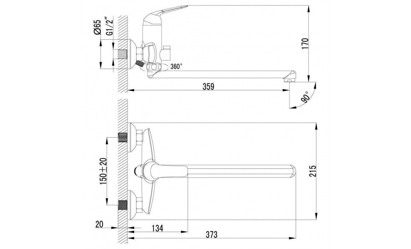 Приобрести lemark смеситель для ванны plus advance, хром lm1251c