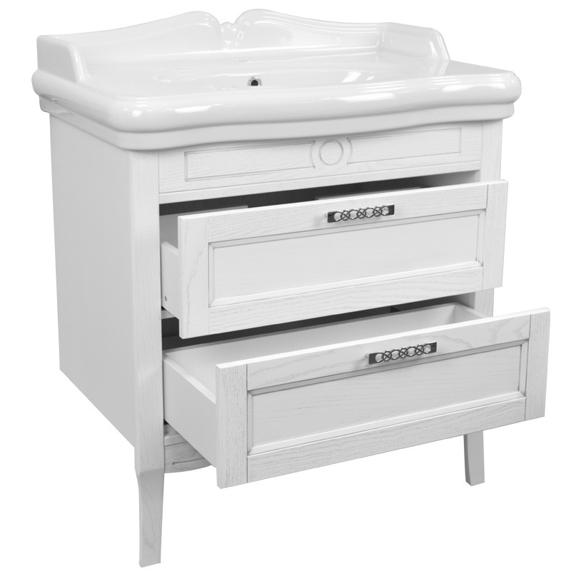 Приобрести azario тумба напольная с раковиной carolina 90/2, 90см. золото, cs00069427