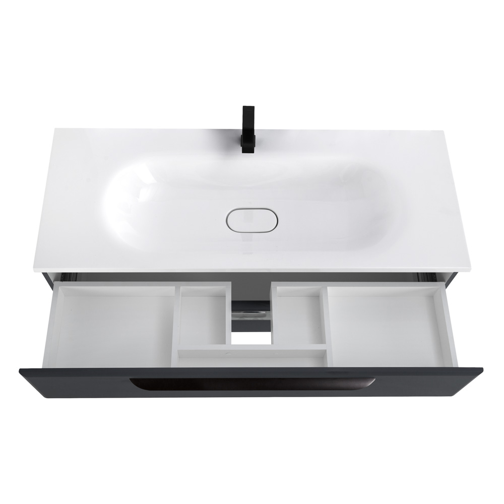 Приобрести cezares тумба подвесная с раковиной eco 120 см grafito, графит eco-1200-2c-so-gr-p