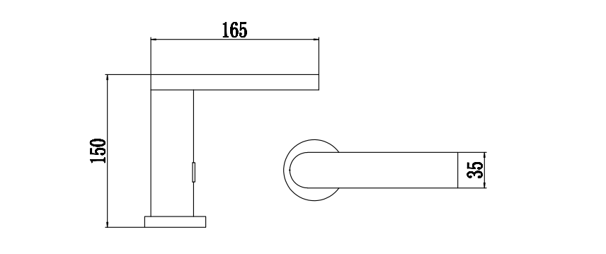 Приобрести savol смеситель для раковины, сенсорный,150мм, черный матовый s-gy8887н