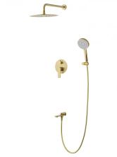 Душевая система встраиваемая WONZON & WOGHAND BRILLIANT, Брашированное золото (WW-88939079-BG)