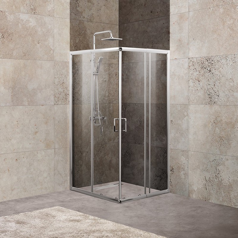 Приобрести ограждение душевое belbagno unique-a-2 850-1000x850-1000 хром/прозрачное