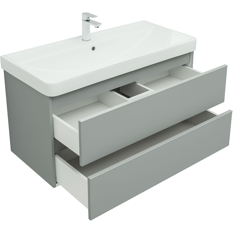 Приобрести aquanet тумба с раковиной вега 100 см, мисти грин