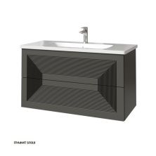 Caprigo Тумба с раковиной MODO Quarta 100 см, графит