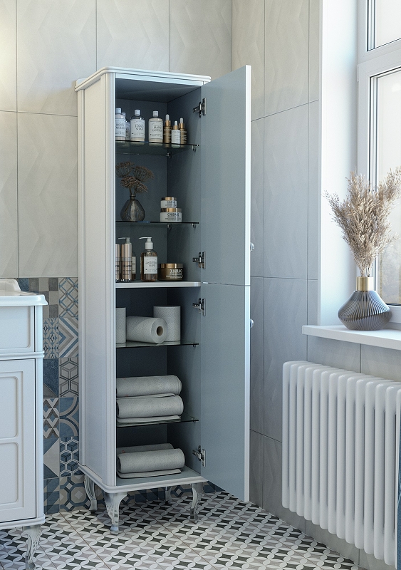 Приобрести caprigo пенал напольный borgo 35 см, правосторонний, белый 33450r-b231