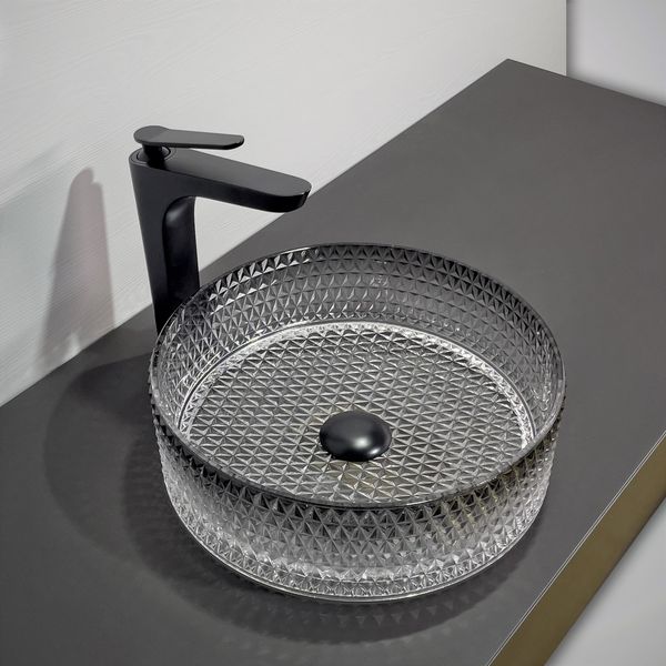 Приобрести comforty раковина накладная gl10 36х44 см стеклянная